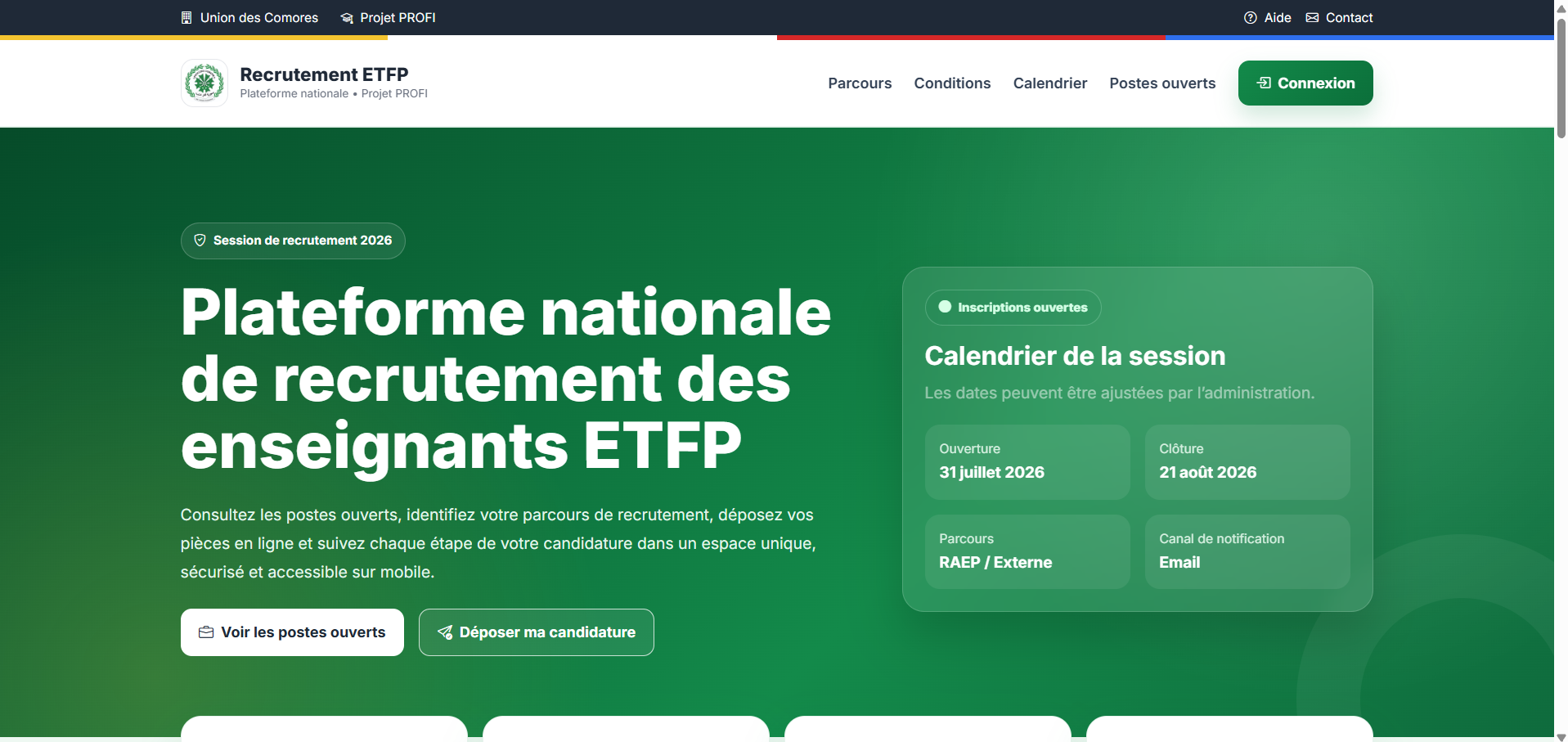 Recrutement UDC