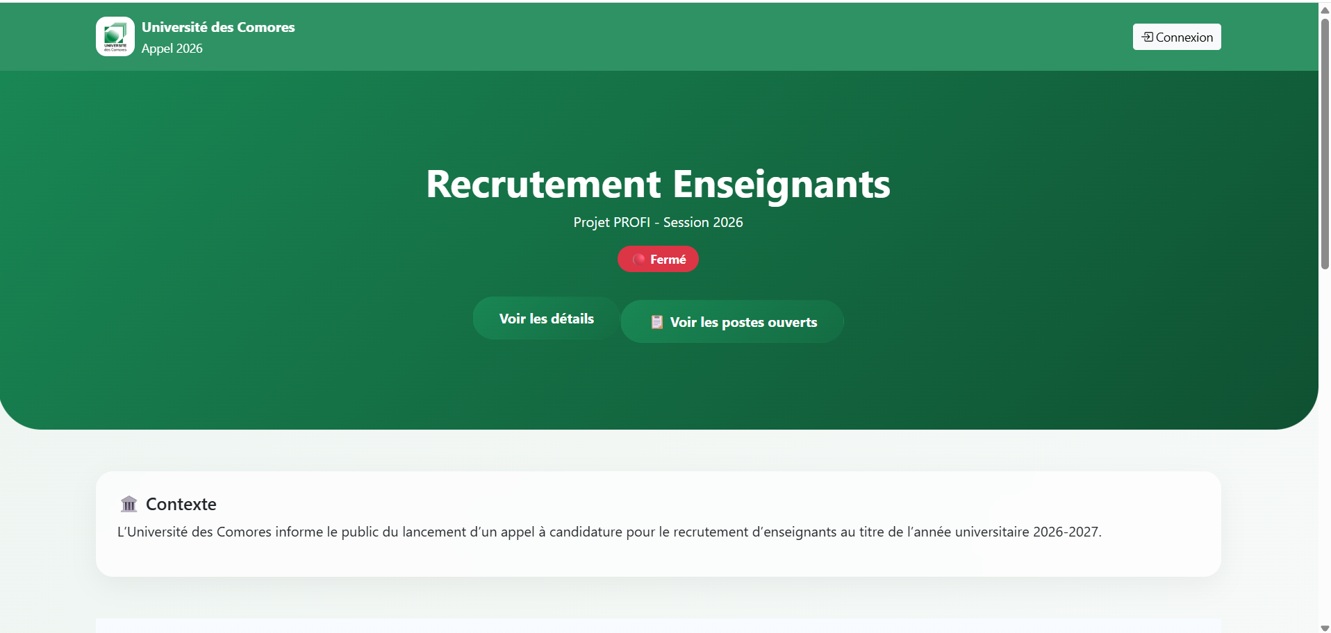 Recrutement UDC
